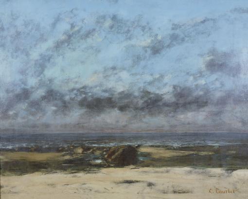 Courbet_3 Gustave Courbet: Marine, marée basse, 1865, Öl auf Leinwand, 64,7 x 79,3 cm, Bristol Museums & Art Gallery