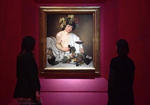 Bacchus „Bacchus“ in einem der neugestalteten Säle der Uffizien (Foto: Keystone/EPA/Maurizio degl'Innocenti)
