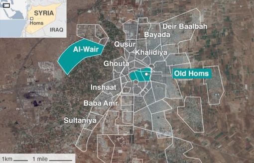 Homs Syria map/Wordpress.com