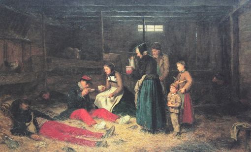 Bourbakis Die Bourbakis – zeitgenössisches Bild französischer Soldaten von Albert Anker (1871)