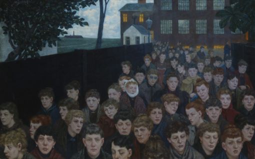 Arbeiterinnen Hans Baluschek, Arbeiterinnen (Proletarierinnen), 1900, Öl auf Leinwand
© Stiftung Stadtmuseum Berlin/Reproduktion: Gunter Lepkowski, Berlin