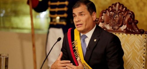 Rafael Correa Der abtretende linke Präsident Rafael Correa