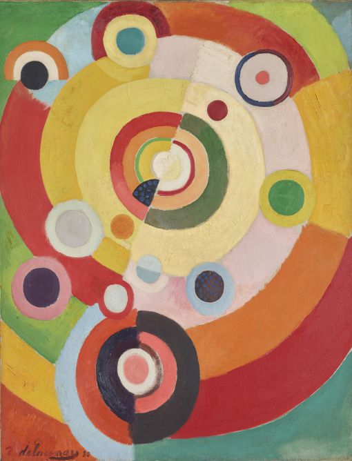 Delaunay_Joie Robert Delaunay: Rythme, Joie de vivre, 1930, Öl auf Leinwand, 146 x 130 cm, Privatsammlung