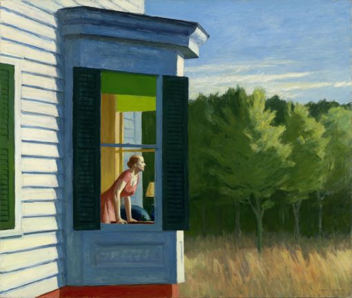 Edward Hopper, Cape Cod Morning Edward Hopper: Cape Cod Morning. Öl auf Leinwand. 86,7 x 102.3 cm. 1950. Smithsonian American Art Museum. Washington.