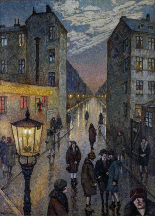 Grossstadtwinkel Hans Baluschek, Grossstadtwinkel, 1929, Öl auf Leinwand
© Stiftung Stadtmuseum Berlin/Reproduktion: Gunter Lepkowski, Berlin