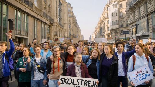 Film „I Am Greta“ Filmstill aus „I Am Greta“ von Nathan Grossman (Bild: Filmcoopi)