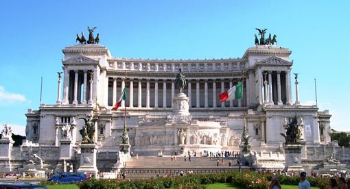 Vittoriano Das Vittoriano an der Piazza Venezia in Rom, wo die Magnani-Ausstellung stattfindet.