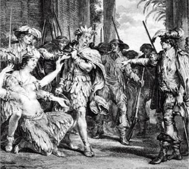 Atahualpa 16. November 1532: Francisco Pizarro metzelt in Peru 5’000 unbewaffnete Inkas nieder. Inka-Führer Atahualpa, der letzte Inka-Herrscher, wird gefangengenommen. Neun Monate später wird er mit einer Würgeschraube erdrosselt. Das Inka-Reich bricht zusammen.