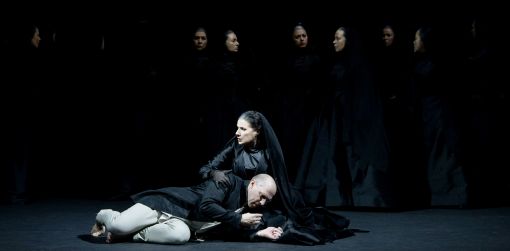 Cecilia Bartoli und Stéphane Degout Iphigenie und ihr Bruder Orest – hier: Cecilia Bartoli und Stéphane Degout Foto: © Monika Rittershaus