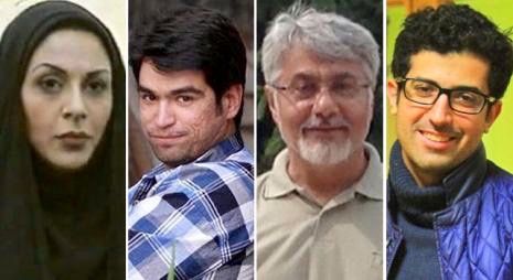 Verhaftete Journalisten Verhaftete Journalisten (von links): Afarin Chitsaz, Ehsan Mazandarani, Isa Saharkhiz und Saman Sarafzai