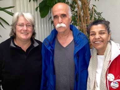 Asghar Eslami Asghar Eslami mit zwei seiner Mitarbeiterinnen Sibylle Naß (links) und Ferdos Mirabadi