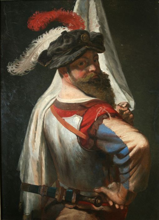 Selbstportrait als eidgenössischer Krieger (Bild: Museen Muttenz)