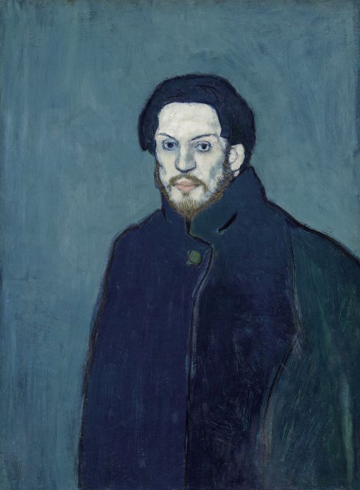 Pablo Picasso, Autoportrait 1901 Autoportrait 1901, Öl auf Leinwand, 81 x 60 cm, Musée national Picasso-Paris
© Succession Picasso / 2018, ProLitteris, Zürich, Foto: © RMN-Grand Palais (Musée national Picasso-Paris) / Mathieu Rabeau