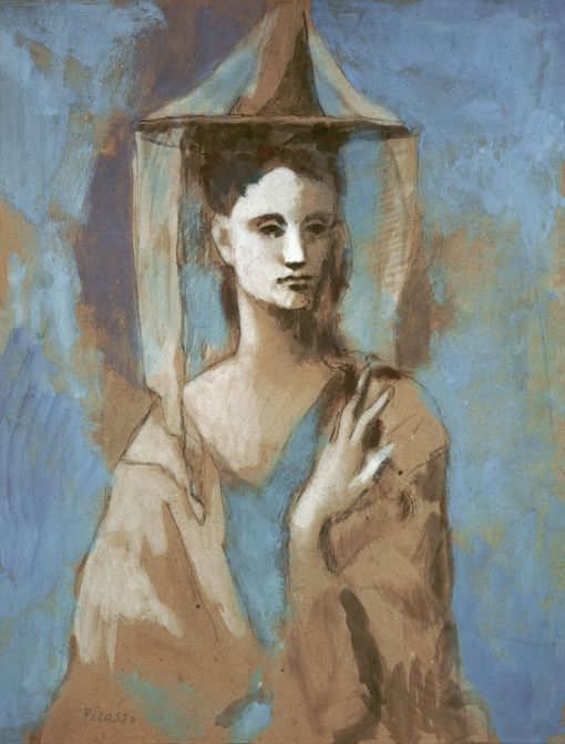 Pablo Picasso, Femme de l’Île de Majorque, 1905, Gouache und Aquarell auf Karton, 67 x 51 cm
Moskau, Staatliches Museum für Bildende Künste A. S. Puschkin
© Succession Picasso / 2018, ProLitteris, Zürich