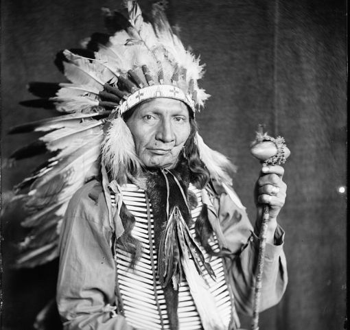Red Horn Bull Der Sioux-Häuptling Red Horn Bull, einer der Teilnehmer an der Buffalo-Bill-Show (Foto: Library of Congress, Washington)
