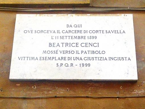 Gedenktafel in der Via di Monserrato. (Foto: J21/hh)