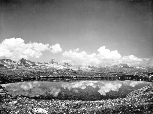 Steiner Albert Steiner, Am St. Moritzersee, Piz Languard, vor 1930