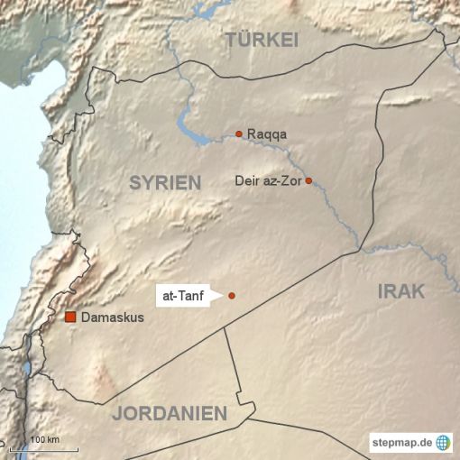Syrien Karte: Journal21.ch/stepmap.de