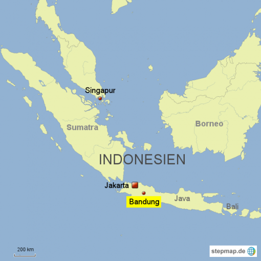 Bandung Karte: stepmap.de/Journal21