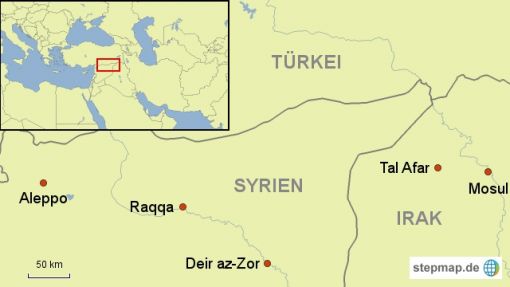 Karte Tal Afar Karte: Journal21.ch/ stepmap.de