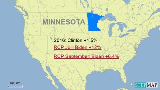 Minnesota Minnesota: 10 Wahlleute