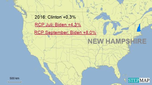 New Hampshire New Hampshire: 4 Wahlleute
