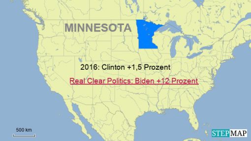 Minnesota Minnesota, 10 Wahlleute