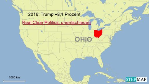 Ohio Ohio, 18 Wahlleute