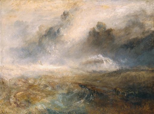 Turner, Rough Sea Joseph Mallord William Turner: Rough Sea with Wreckage, ca. 1840/45, Öl auf Leinwand, 191.1 x 122.6 cm, © Tate, London, 2019