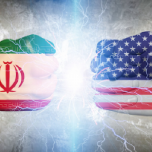 Foto: Flaggen von Iran und USA - fararu.com