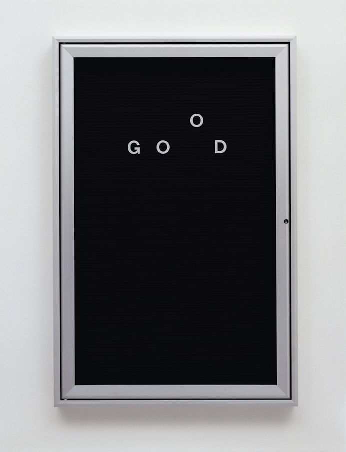 Bethan Huws: Untitled (GoOD), 2003; Courtesy of the artist; © 2021, Bethan Huws / ProLitteris, Zurich