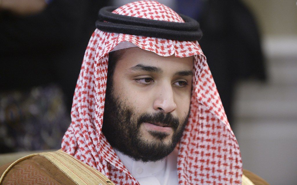 Prinz Mohammed Bin Salman aus Saudi-Arabien bei einem Meeting mit US-Präsident Barack Obama im Oval Office des Weissen Hauses in Washington am 13. Mai 2015. (Foto: Keystone/EPA SIPA POOL, Olivier Douliery)