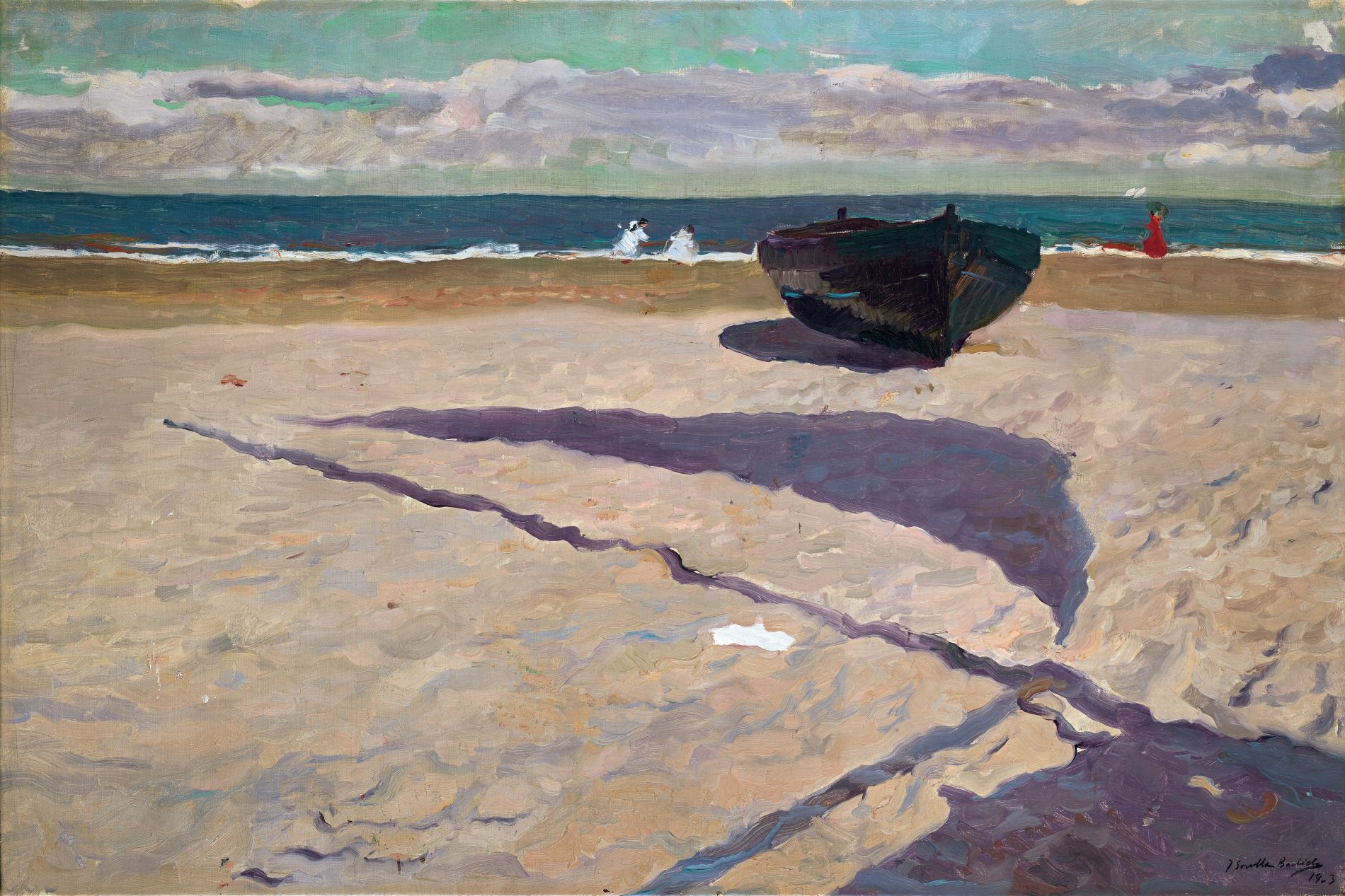 Joaquín Sorolla y Bastida (1863–1923): Der Schatten der Barke, 1903; Öl auf Leinwand, 61,7 x 93 cm; Museo Sorolla, Madrid; Foto: Museo Sorolla, Madrid