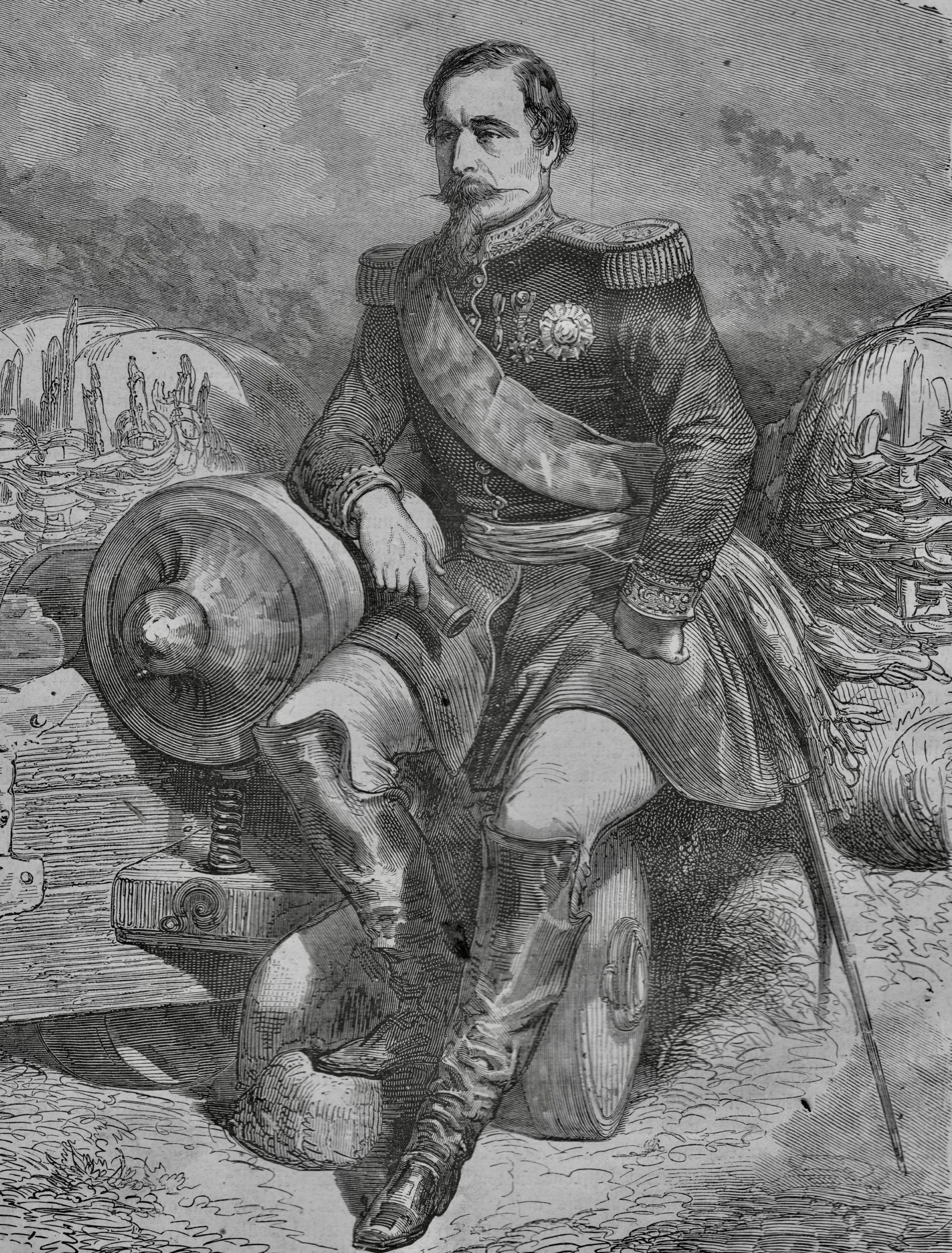 Napoleon III. Alle Bilder stammen (wenn nicht anders erwähnt) aus der deutschen „Illustrierte Geschichte des Krieges vom Jahre 1870 und 1871“ 1)
