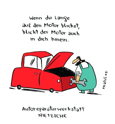 Nicolas Mahler: Autowerkstatt Nietzsche