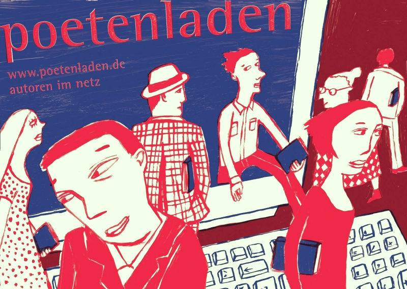 Miriam Zedelius - Postkarte Poetenladen | Per Klick zur Verkleinerung