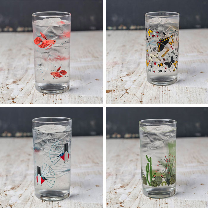 Charley Harper Glassware