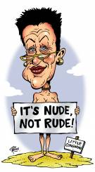 Southern Courier caricature of Lord Mayor Clover Moore MP