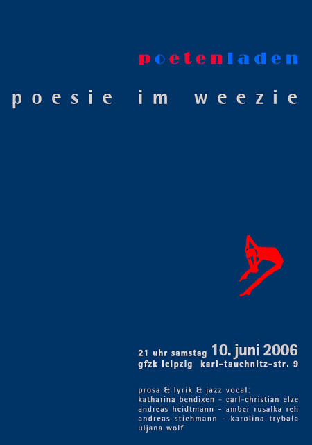Lesung | 10. juni 2006, 21 uhr im weezie