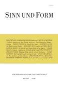 Sinn und Form