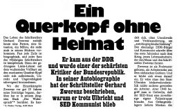 Erich Kuby im Stern über Gerhard Zwerenz Erich Kuby im Stern über Gerhard Zwerenz