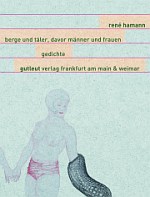 Berge und Täler, davor Männer und Frauen 