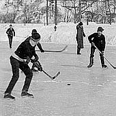photo of people playing hockey