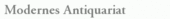 Modernes Antiquariat