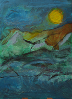 Mondlandschaft 30x40