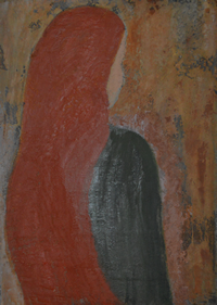 Frau am Fenster 50x60