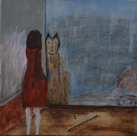 How much is the Dog in the Window 30x30