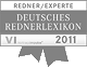 Experte in Deutsches Rednerlexikon
