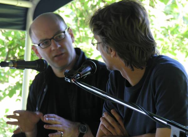 andreas heidtmann (poetenladen) und lars neuenfeld (comma)