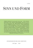 Sinn und Form
